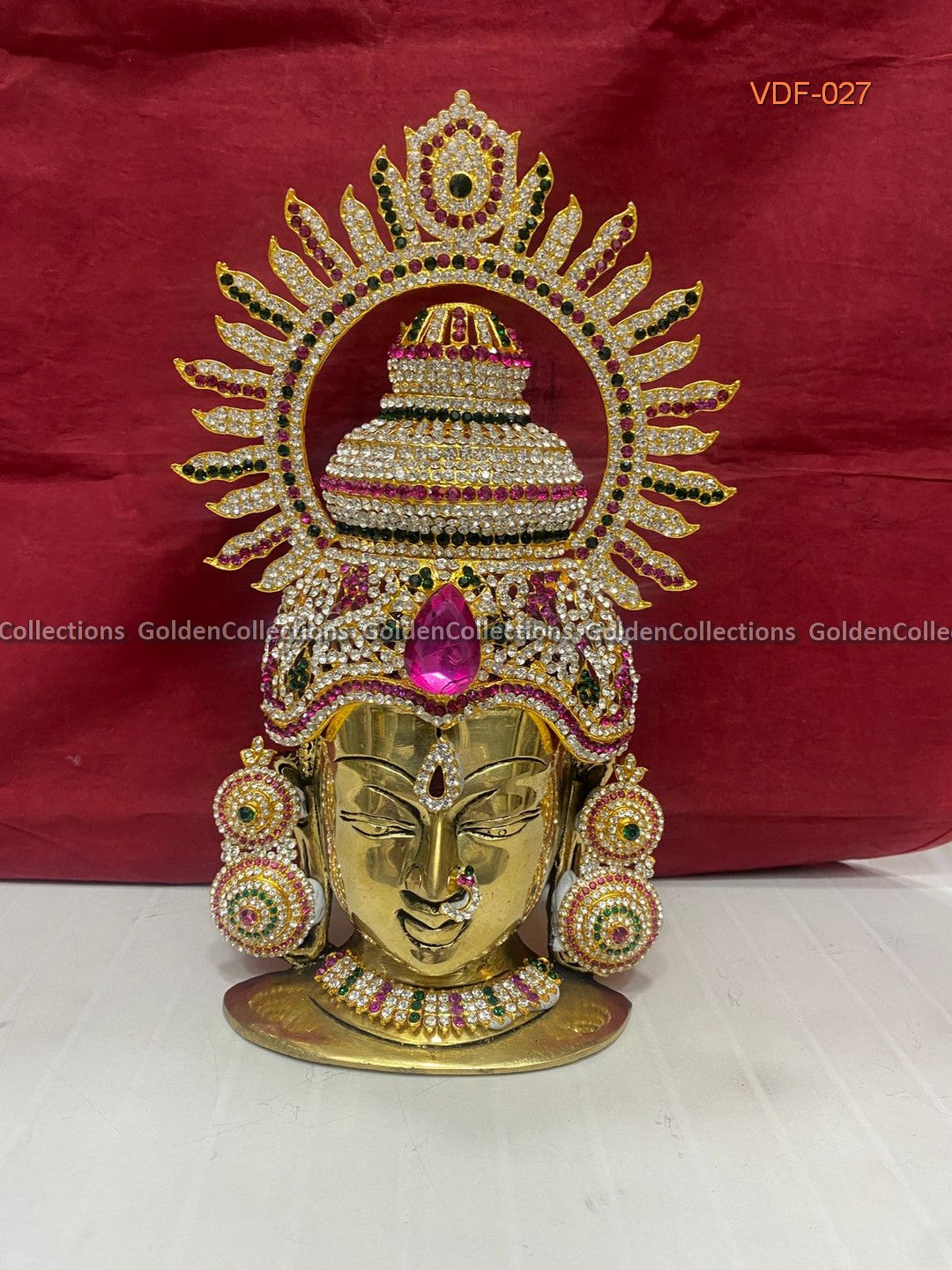 Brass Varalakshmi Face Sravana masam Varamahalakshmi Vratham by GoldenCollections