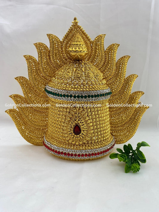 Amman Kireedam Crown - Divine Adornments - GoldenCollections DGC-022