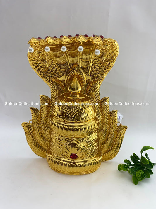 Amman Mukut - Golden Plated Crown - GoldenCollections DGC-021