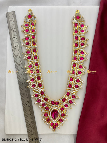 Amman Devotional Long Necklace Goldencollections Size: 14 X 9, Color: Multi, Style: 1 Step Image 2