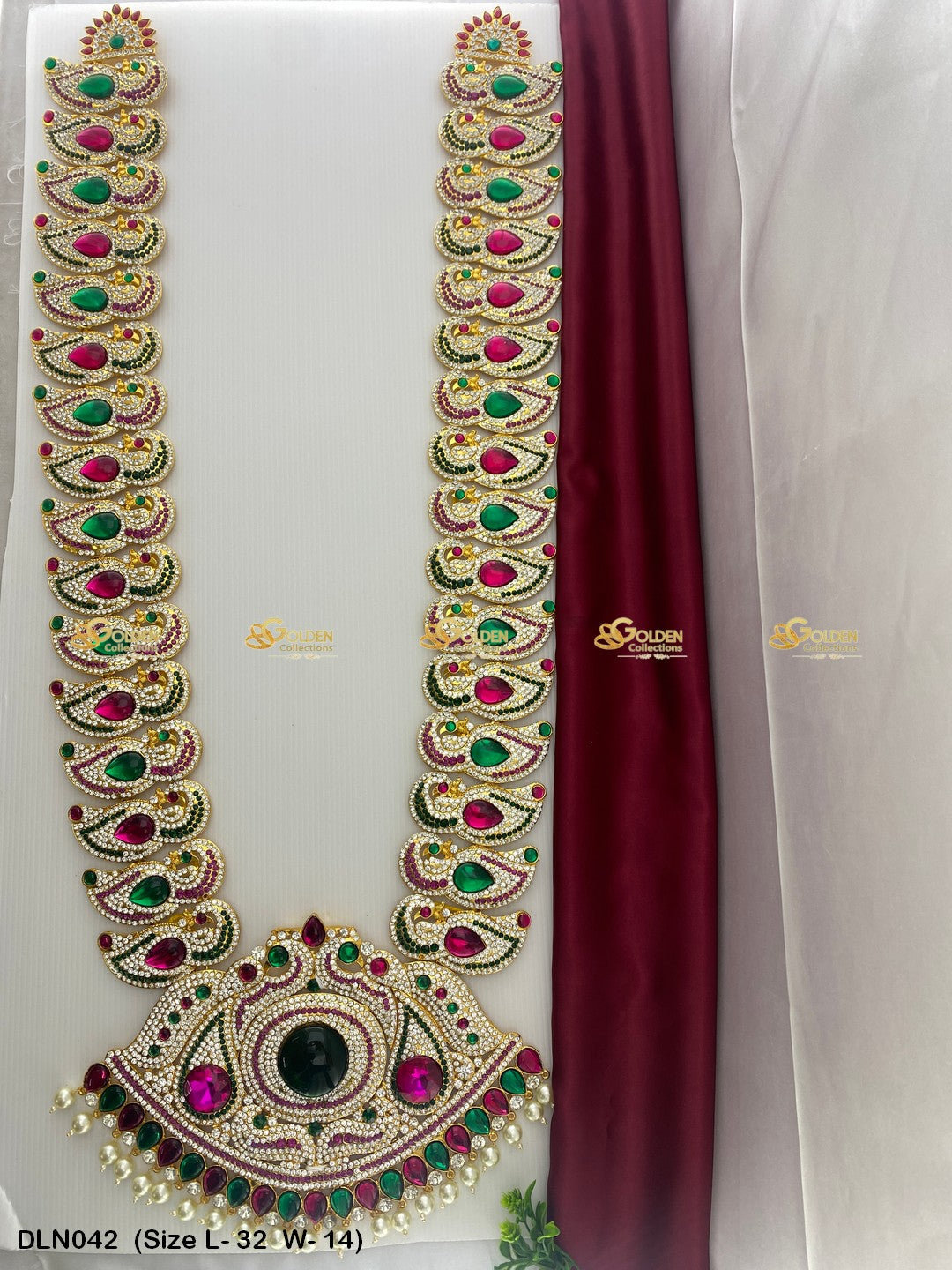 Amman Long Necklace - GoldenCollections DLN-042