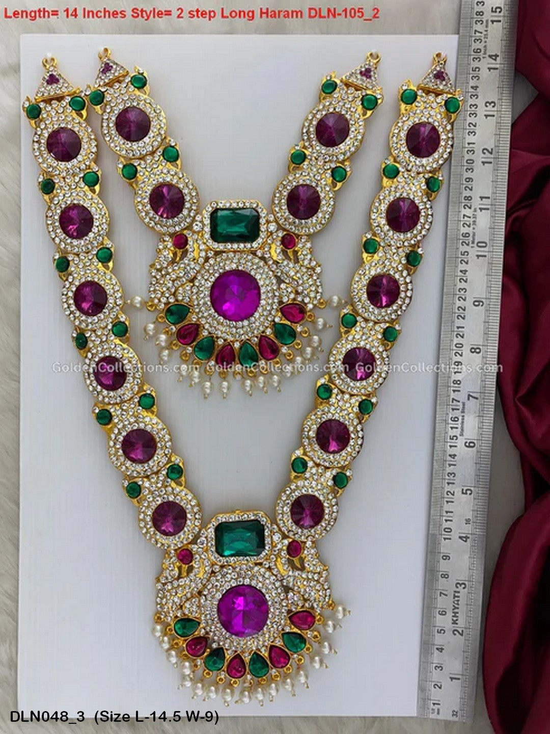 Amman Stone Necklace - GoldenCollections DLN-048