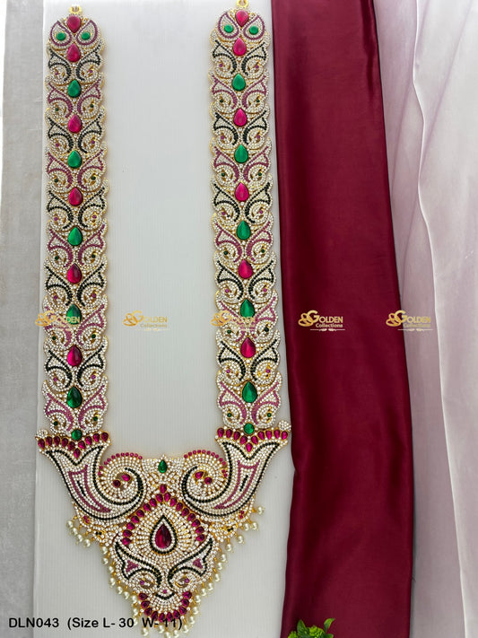 Ammavaru Long Necklace - GoldenCollections DLN-043