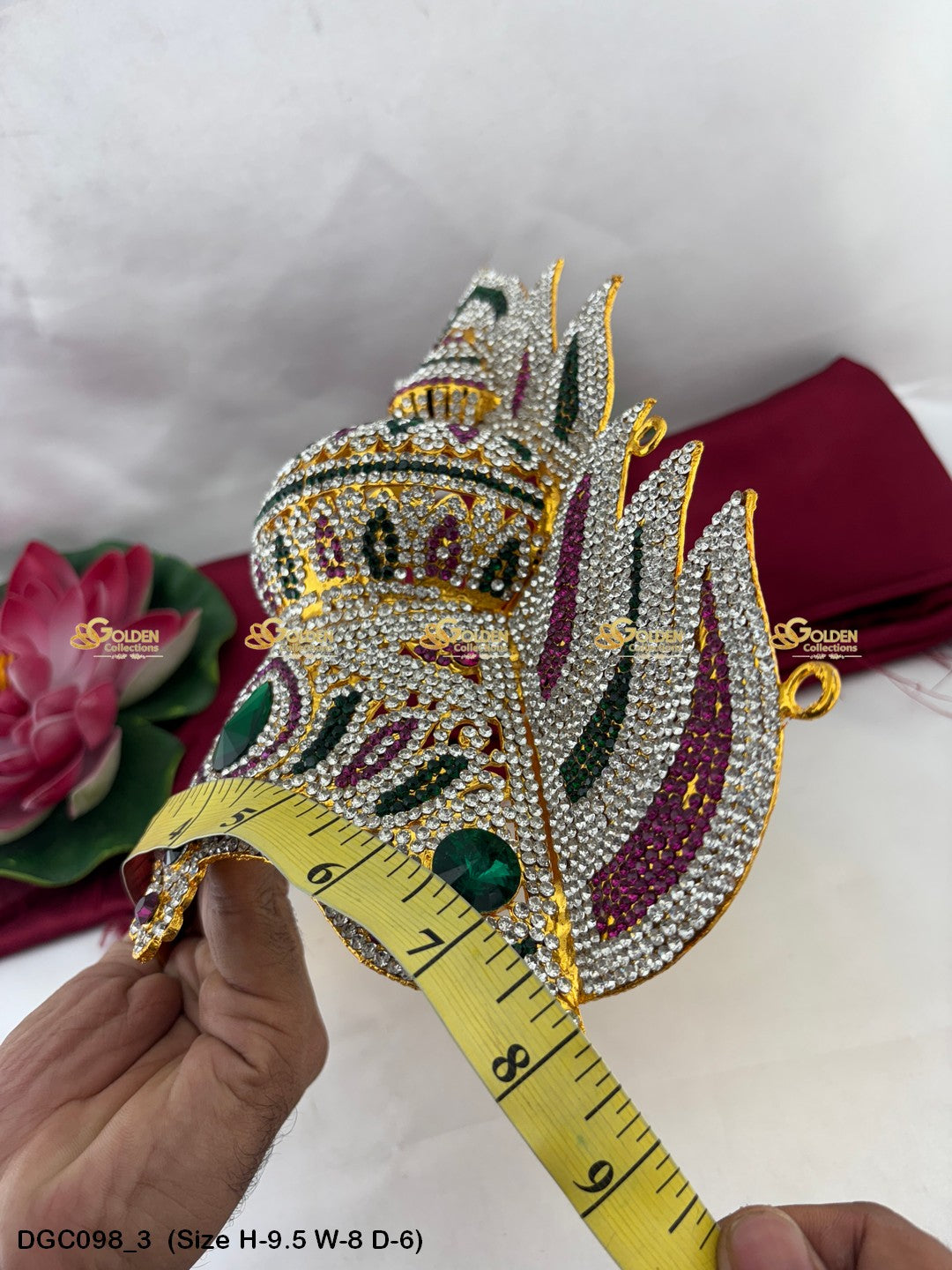 Andal Crown Kireedam Mukut for God - GoldenCollections DGC-098