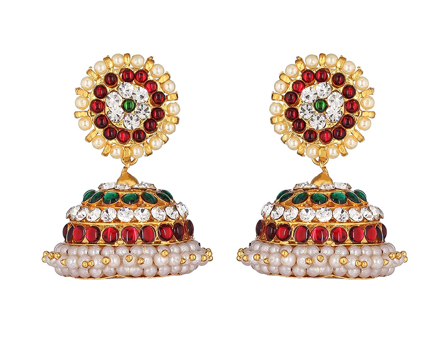 Bharatanatyam Jhumki Earrings In Traditional Design