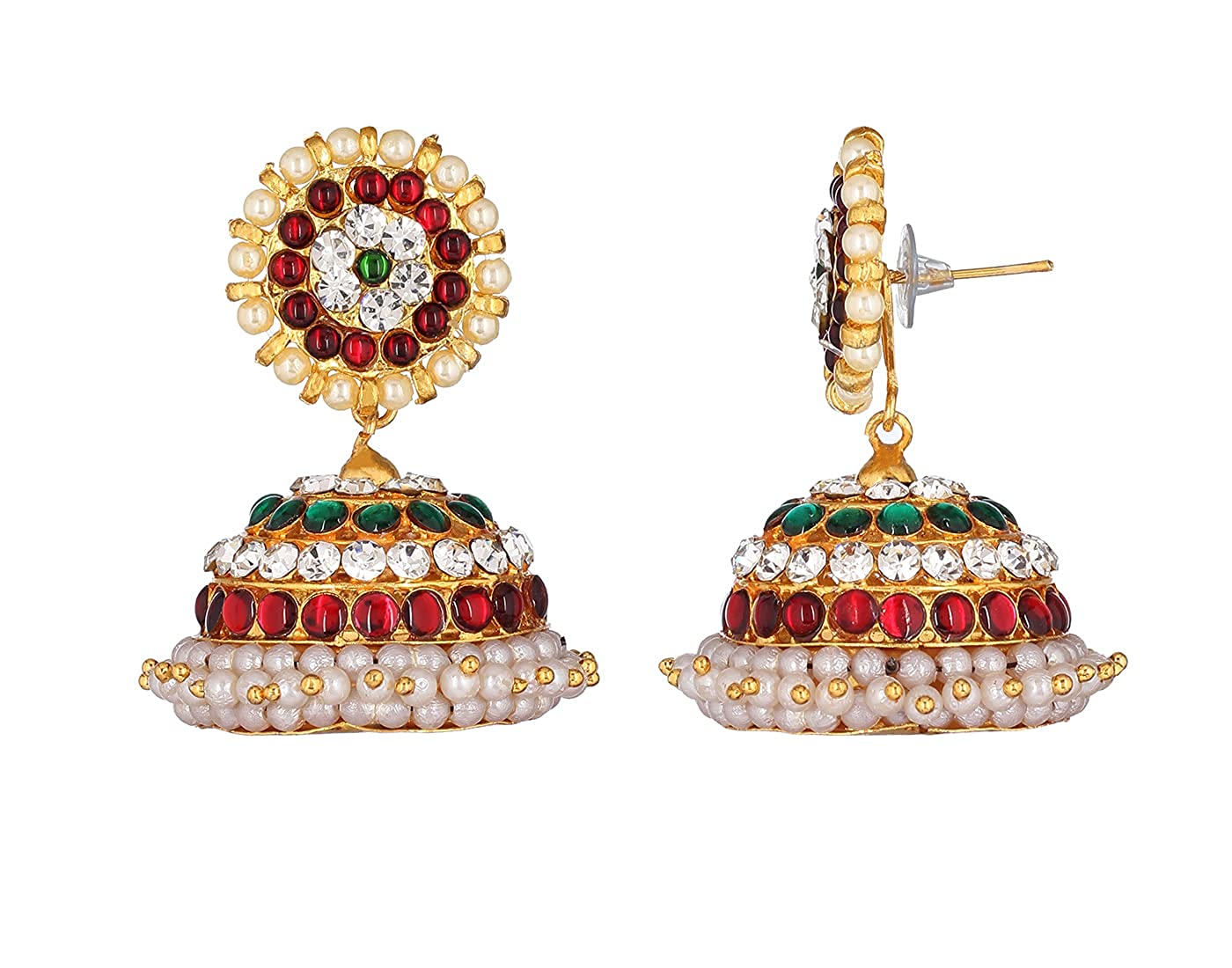 Bharatanatyam Jhumki Earrings in Traditional Designs Jhumki