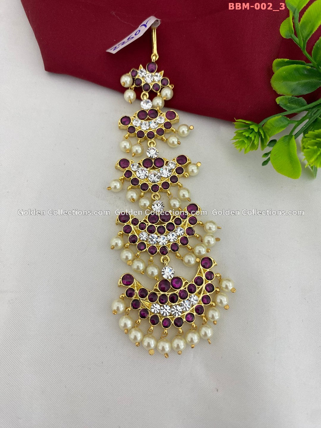 Bharatanatyam Kemp Nettichutti: South Indian Jewelry BBM-002 3