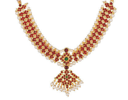 Bharatanatyam temple Classical Dance Short Necklace golldencollections