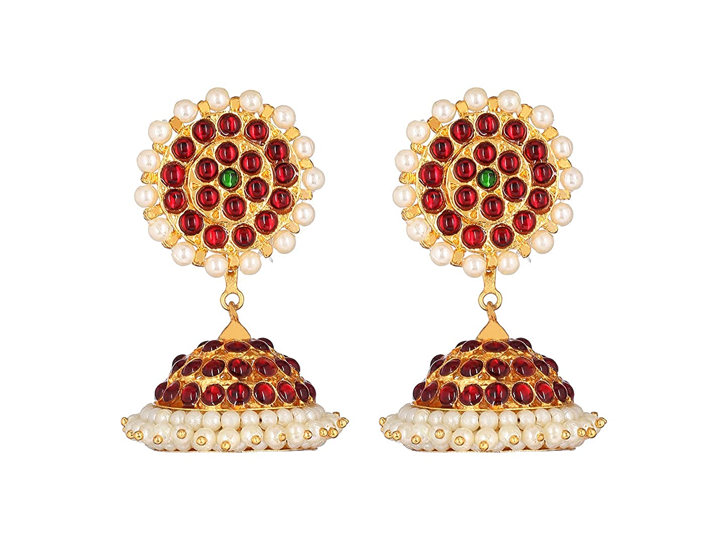Costume Jewelry for Bharatanatyam with Jhumka Design Goldencollections