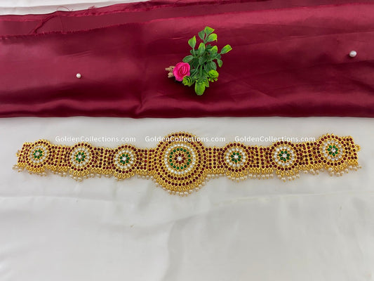 Classical Dance Waist Belt  Bharatanatyam Golden Belt Bwb006