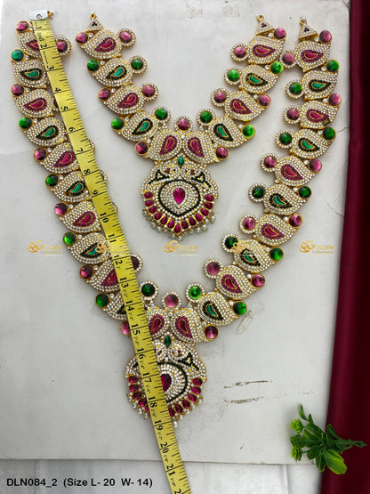 Deity Centric Engravings Long Necklace Embellishments Size: 20 X 14, Color: Multi, Style: 2 Step Image 2