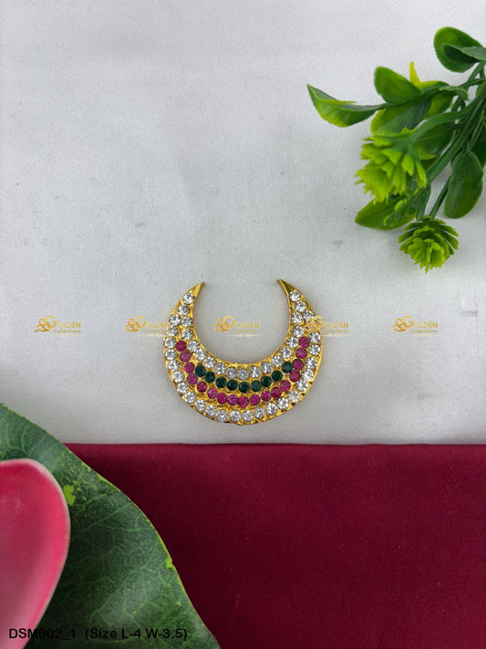 Deity God Moon Billai Jewellery By Goldencollections Size: 4 x 3.5, Color: Multi, Style: Moon Image 1