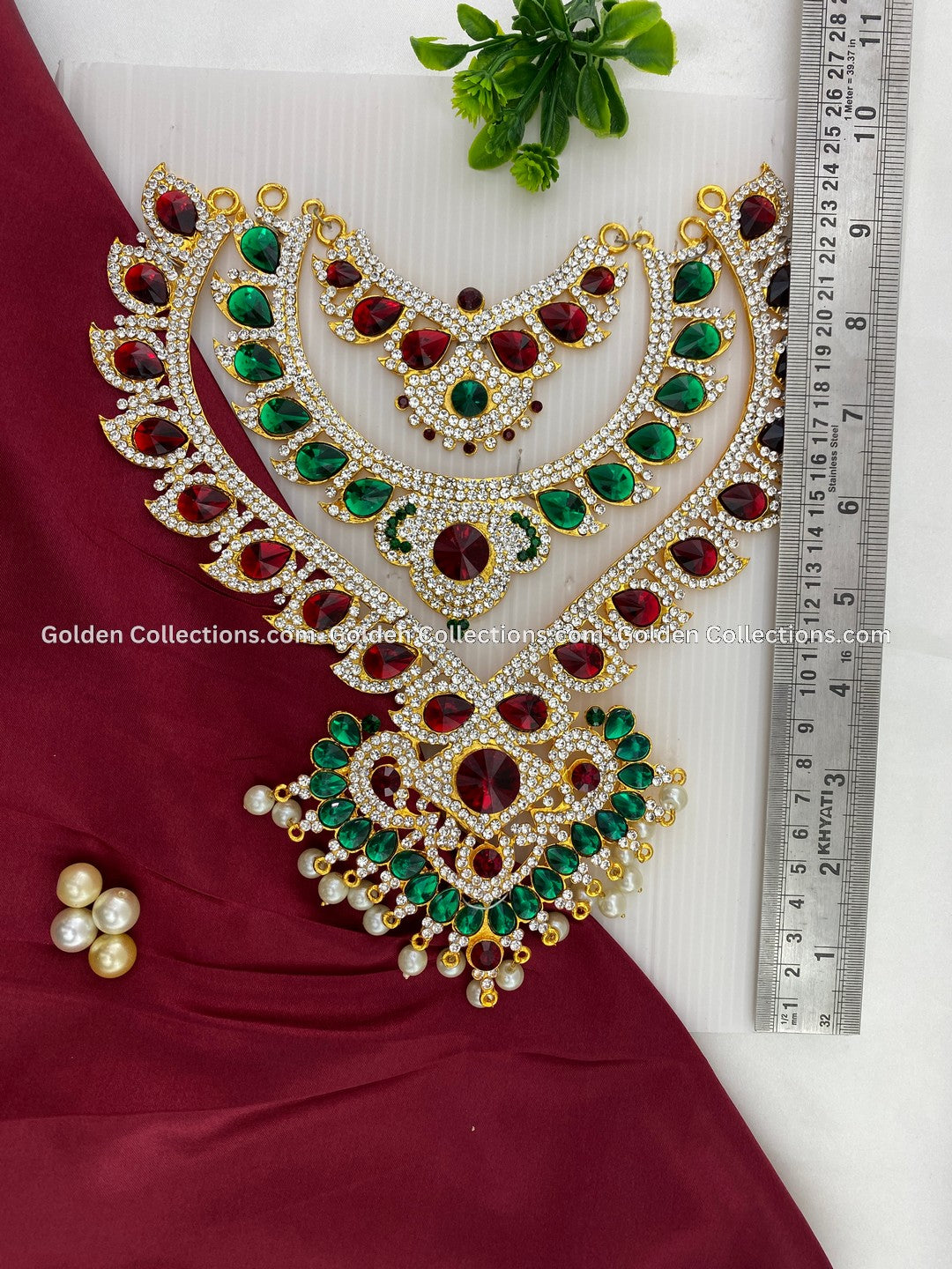 Buy Online Deity Jewellery Short Haram Necklace  | Goldencollections