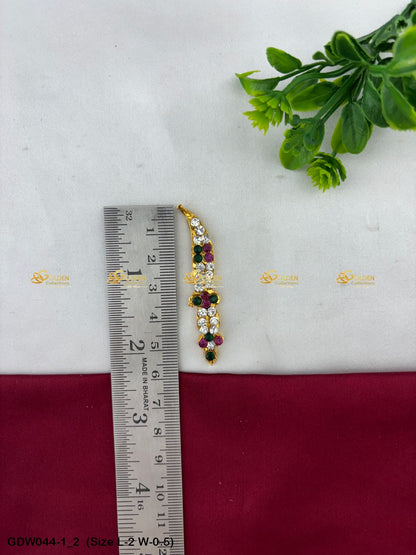 Deity Sword For Swamy Alangaram Mata Talwar With Stones Size: 2 x 0.5, Color: Multi, Style: Sword Image 2