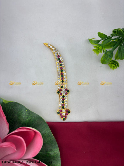 Deity Sword For Swamy Alangaram Mata Talwar With Stones Size: 4 x 0.70, Color: Multi, Style: Sword Image 1