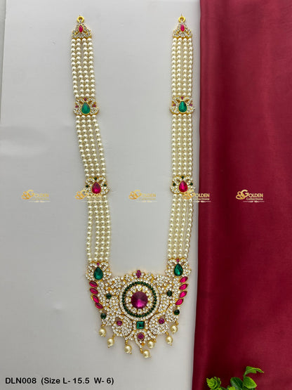 Deity Long Necklace for Devotees - GoldenCollections DLN-008