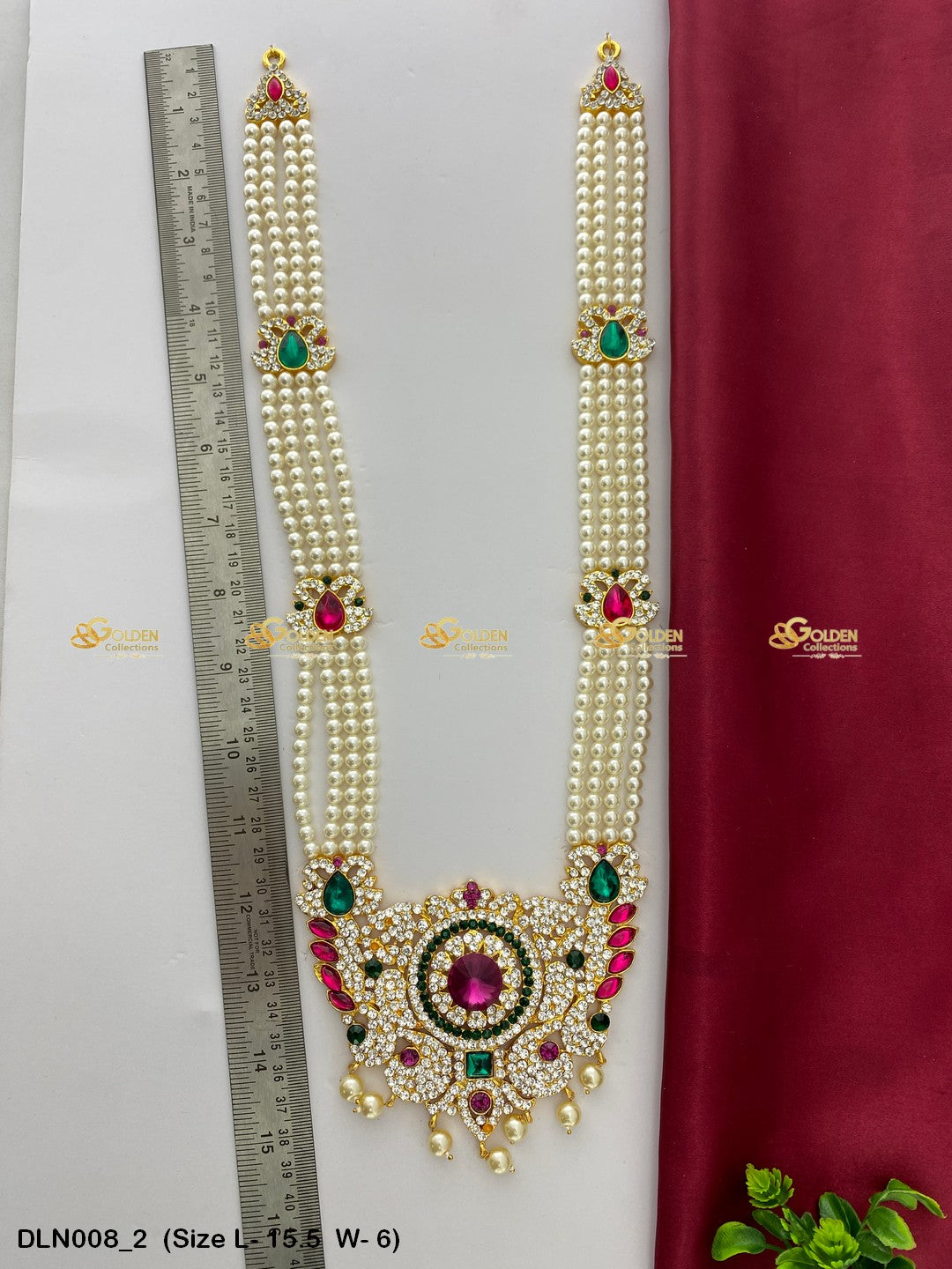 Deity Long Necklace for Devotees - GoldenCollections DLN-008