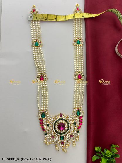 Deity Long Necklace for Devotees - GoldenCollections DLN-008