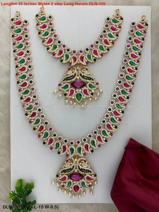 Deity Long Necklace for Goddesses - GoldenCollections DLN-020