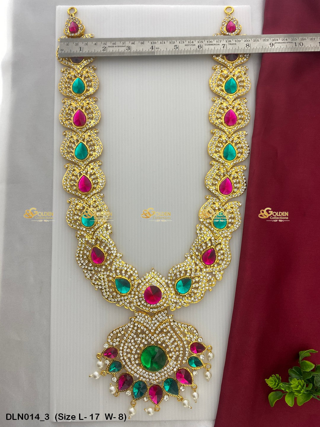 Deity Long Necklace for Worship - GoldenCollections DLN-014