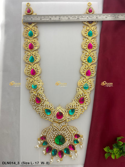 Deity Long Necklace for Worship - GoldenCollections DLN-014