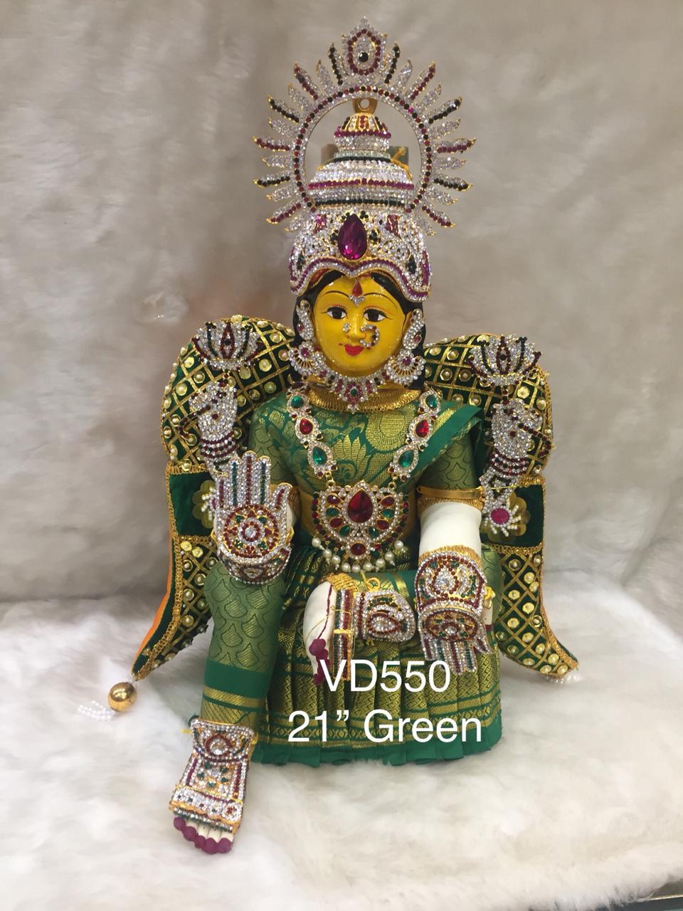 Divine Goddess Varalakshmi Idol - Jewelled