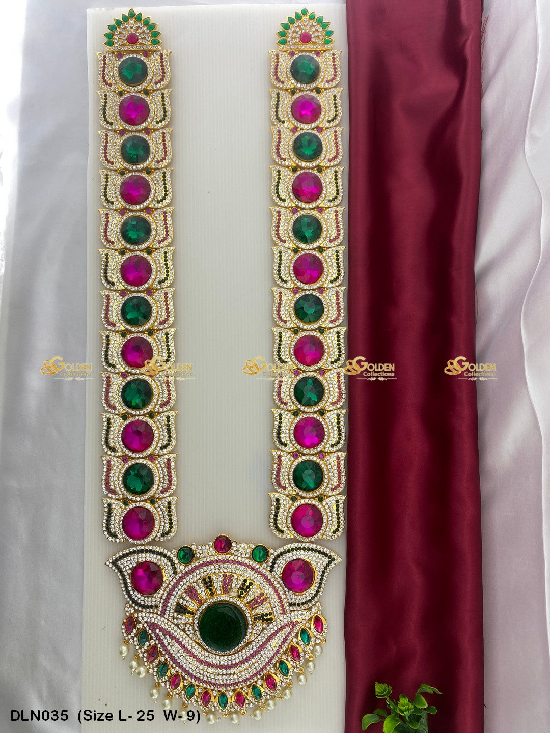 Divine Jewellery For Deity Goldencollections Size: 25 X 9, Color: Multi, Style: 1 Step Image 1