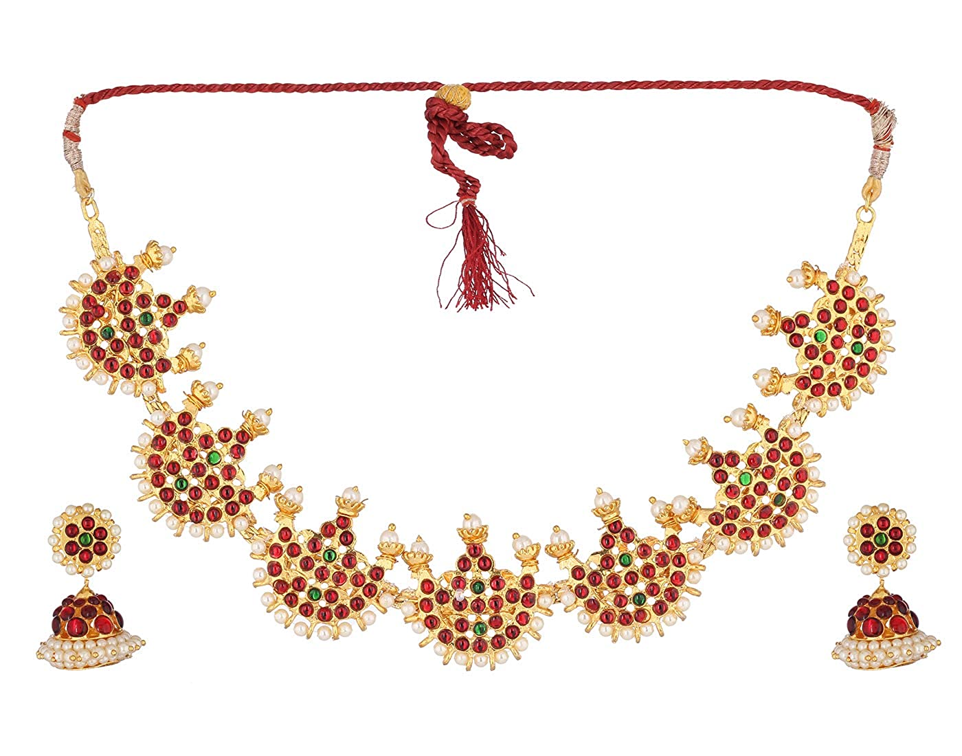 Exquisite Bharatanatyam Short Necklace