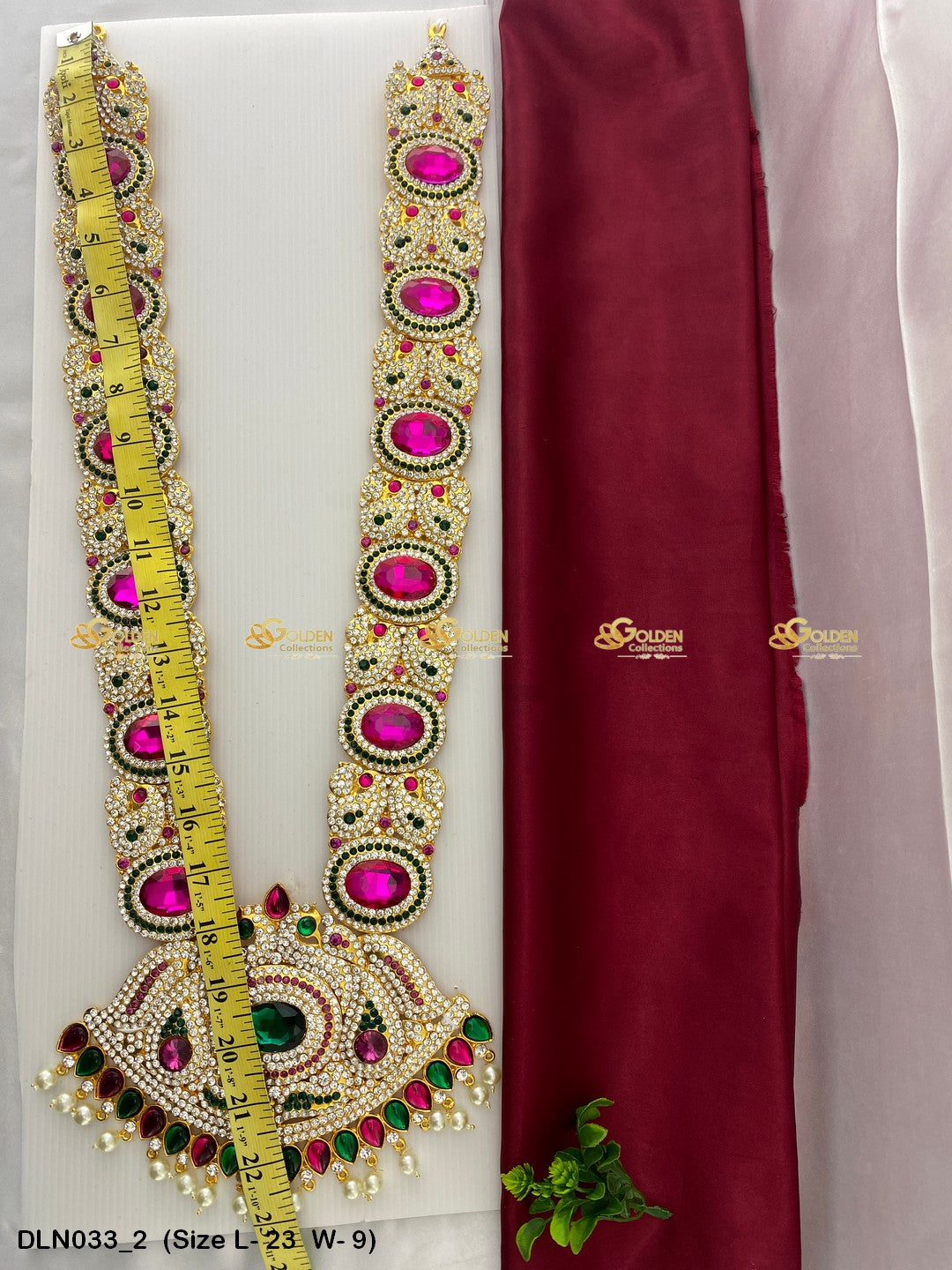 Goddess Lakshmi Long Necklace - GoldenCollections DLN-033