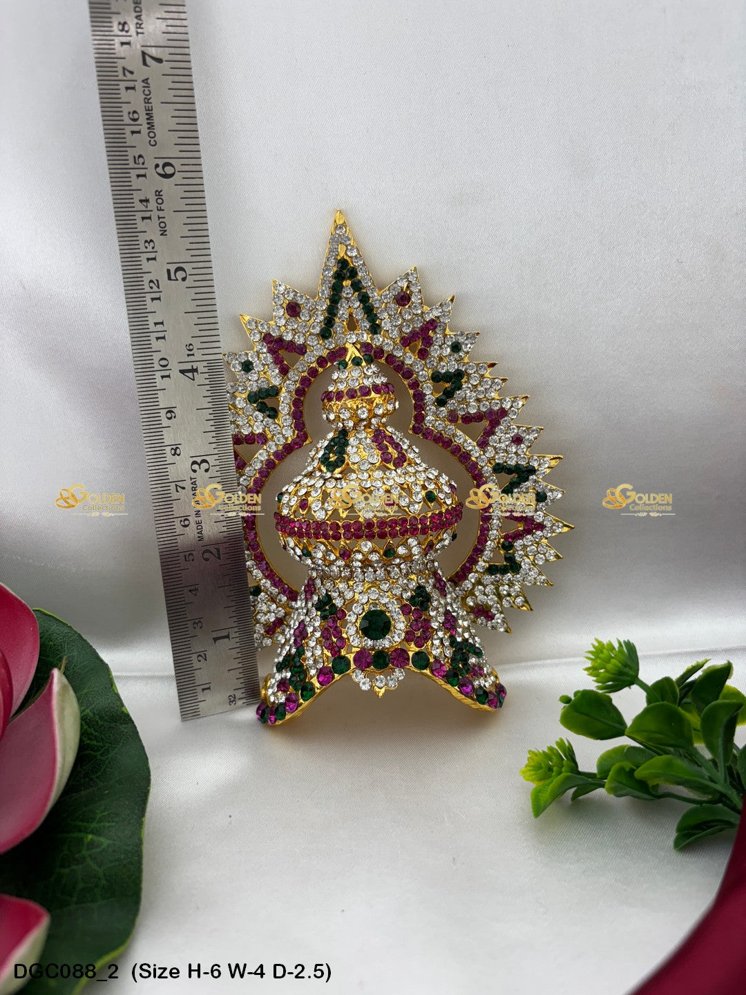 Golden Crown for Hindu Goddess - GoldenCollections DGC-088