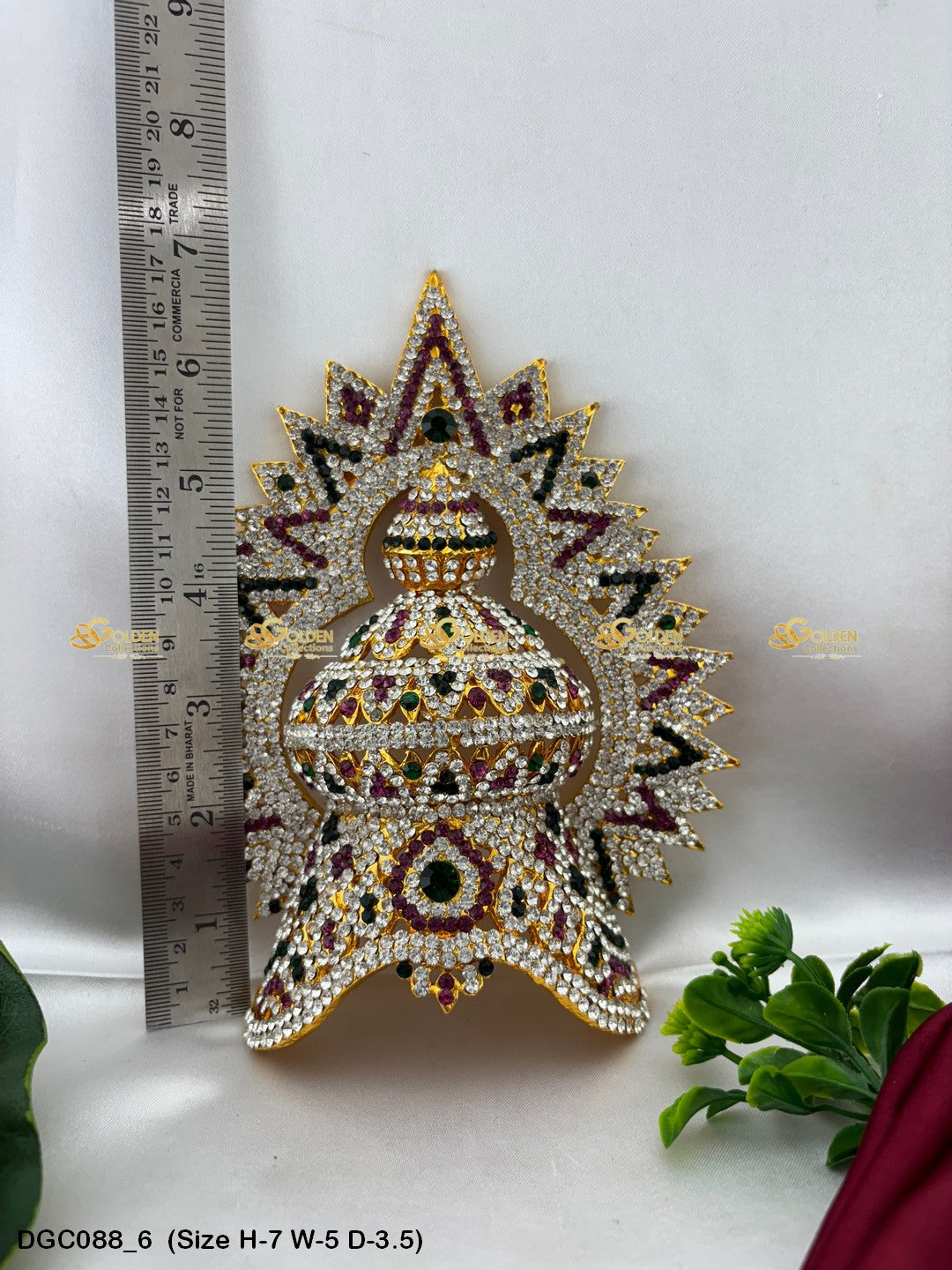 Golden Crown for Hindu Goddess - GoldenCollections DGC-088