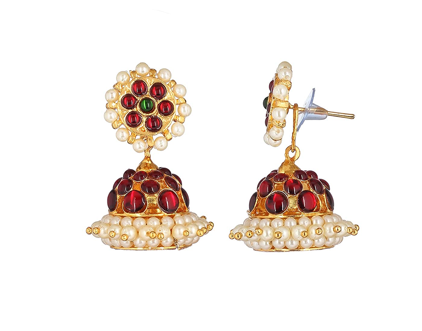 Harmony Bharatanatyam jewellery earrings Goldencollections