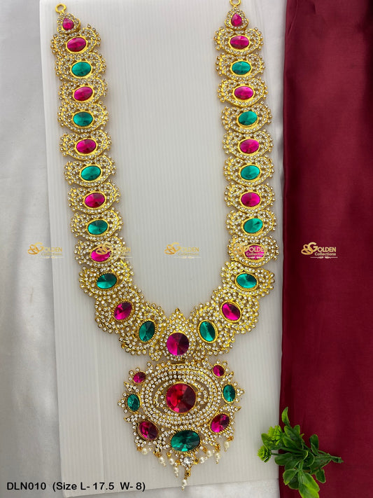 Hindu God Goddess Necklace Collection Goldencollections Size: 17 X 8, Color: Multi, Style: 1 Step Image 1