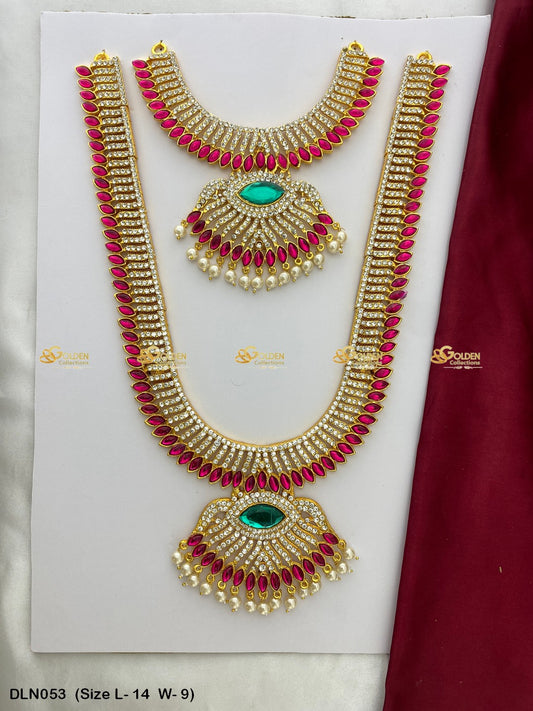 Hindu God Inspired Necklace Goldencollections Size: 14 X 9, Color: Multi, Style: 2 Step Image 1