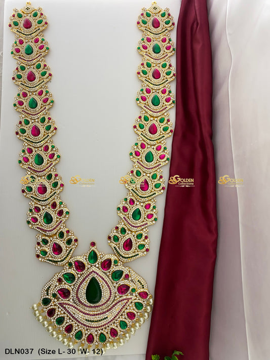 Hindu God Jewellery Set Goldencollections Size: 31 X 12, Color: Multi, Style: 1 Step Image 1