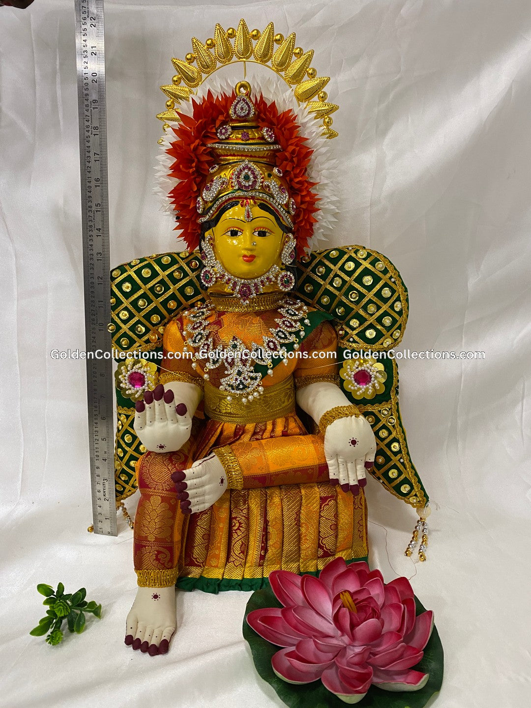 buy Classic Varalakshmi Vratham Idol with Jewellery Decoration - Goldencollections
