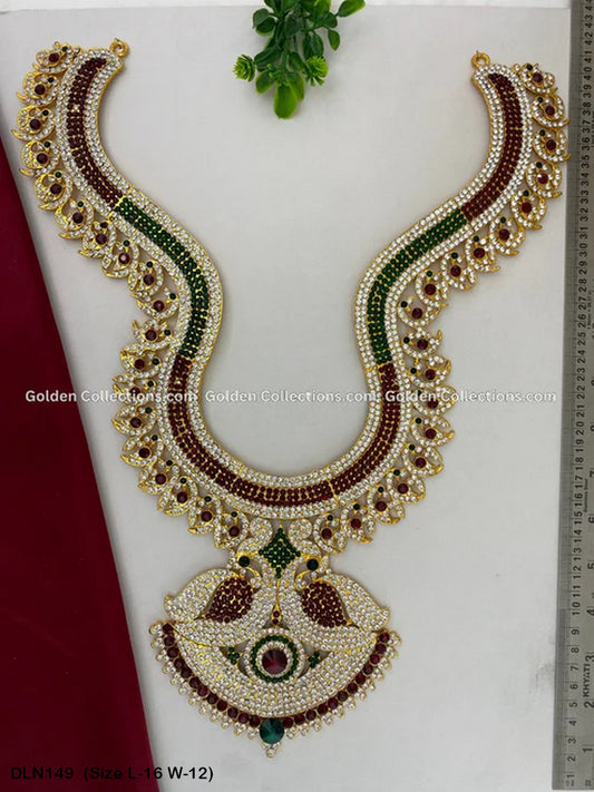 Kundan Long Harams: Traditional Elegance at Its Finest DLN-149