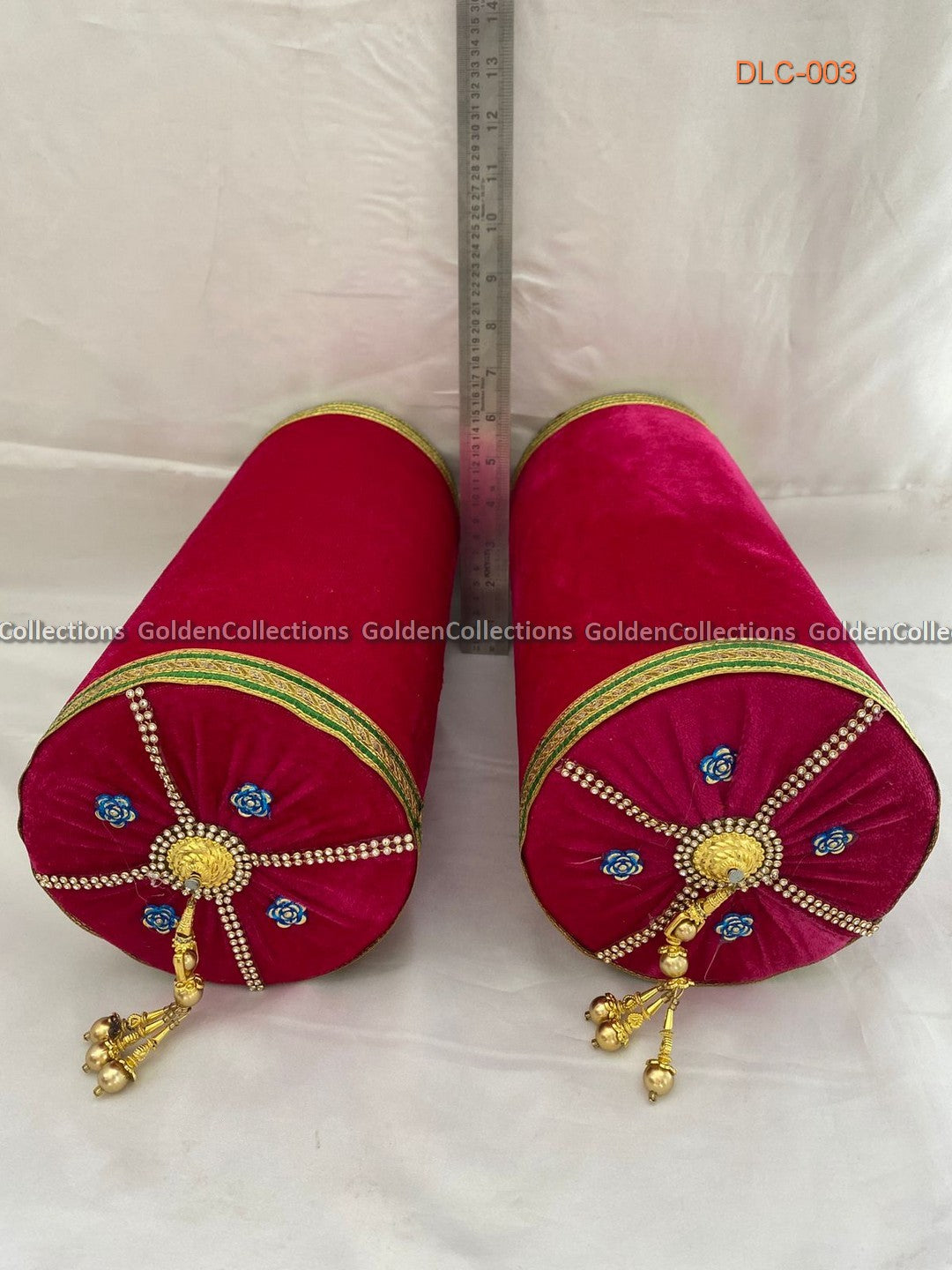 Long Pink Cushion for Goddess Simhasanam for Vratham and Pooja DLC-003