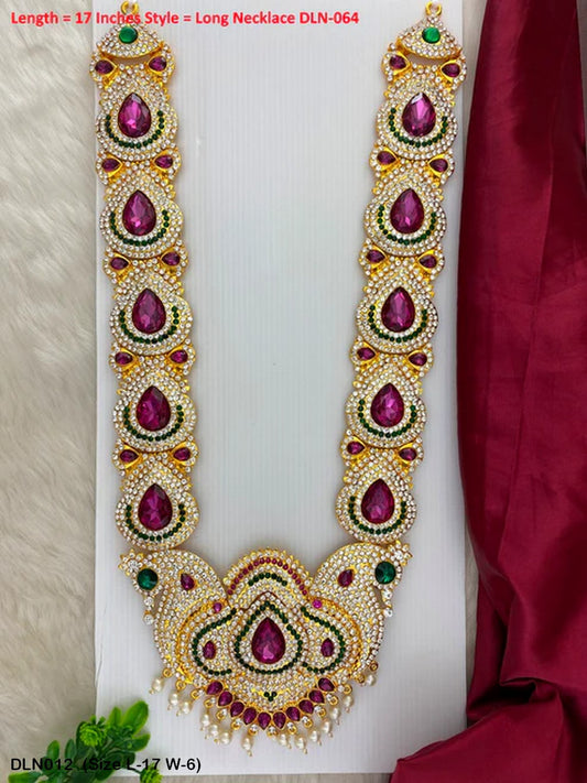 Long Necklace For Devotion Goldencollections Size: 17 X 6, Color: Multi, Style: 1 Step Image 1