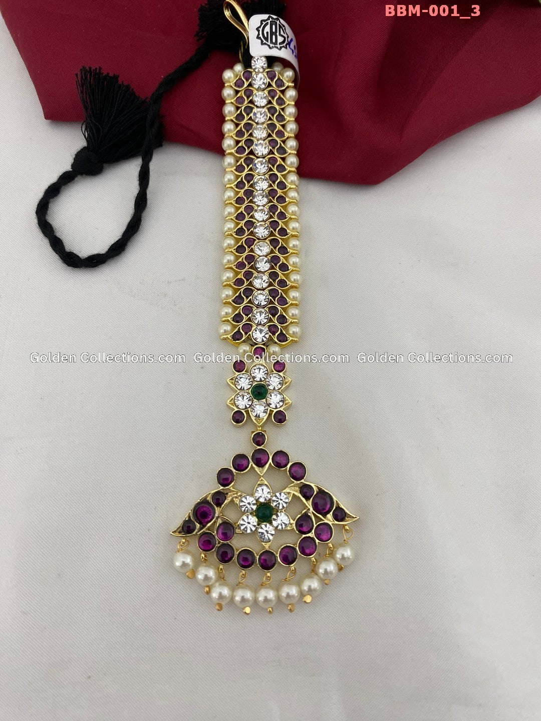 Maang Tikka Designs for Bharatanatyam - GoldenCollections  BBM-001 3