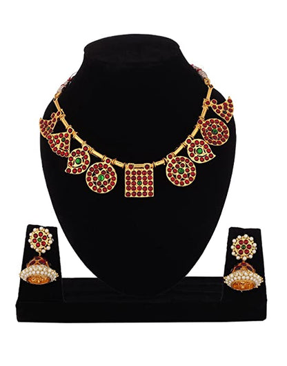 Goldencollections Bharatanatyam Fancy Necklace set 