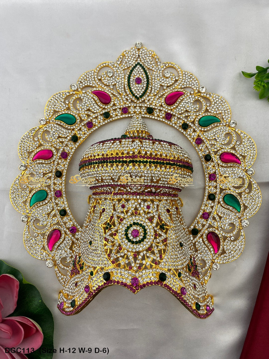 Regal Crown For God Goldencollections Size: 12 X 9 X 6, Color: Multi, Style: Arch Image 1