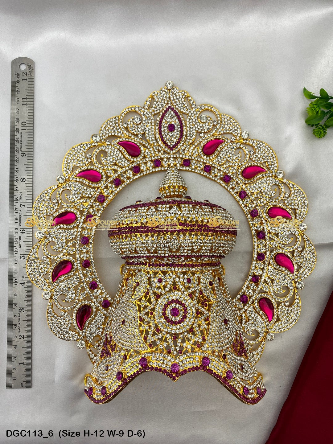 Regal Crown For God Goldencollections Size: 12 X 9 X 6, Color: Pink, Style: Arch Image 6