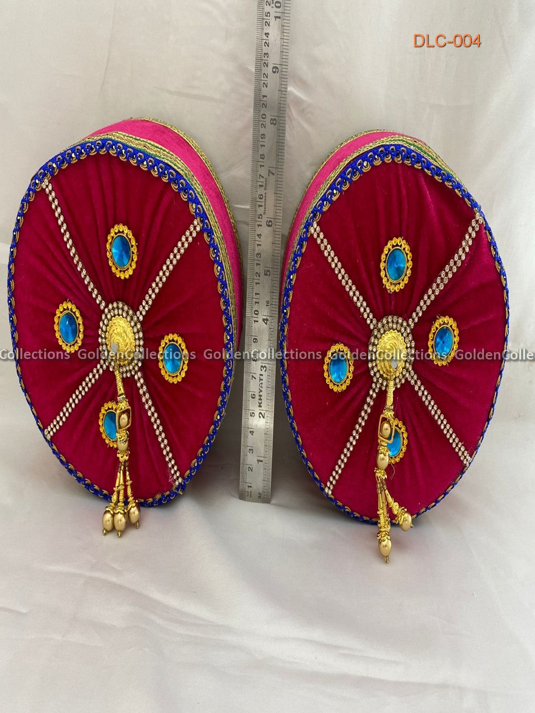 Small Round Pink Cushions for Lakshmi Devi Simhasanam Peetham DLC-004