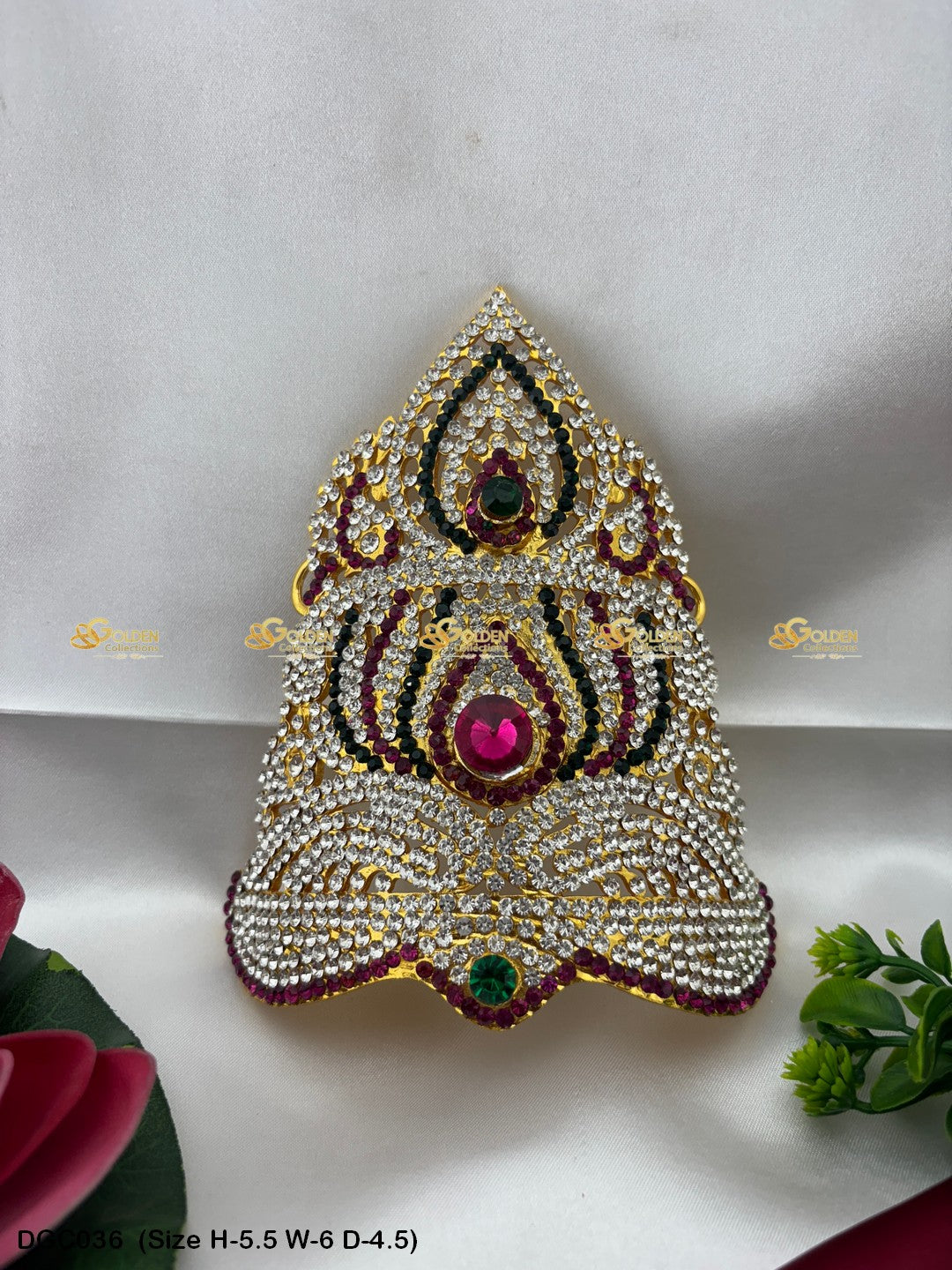 Traditional Mukut Kireedam for Deity - GoldenCollections DGC-036