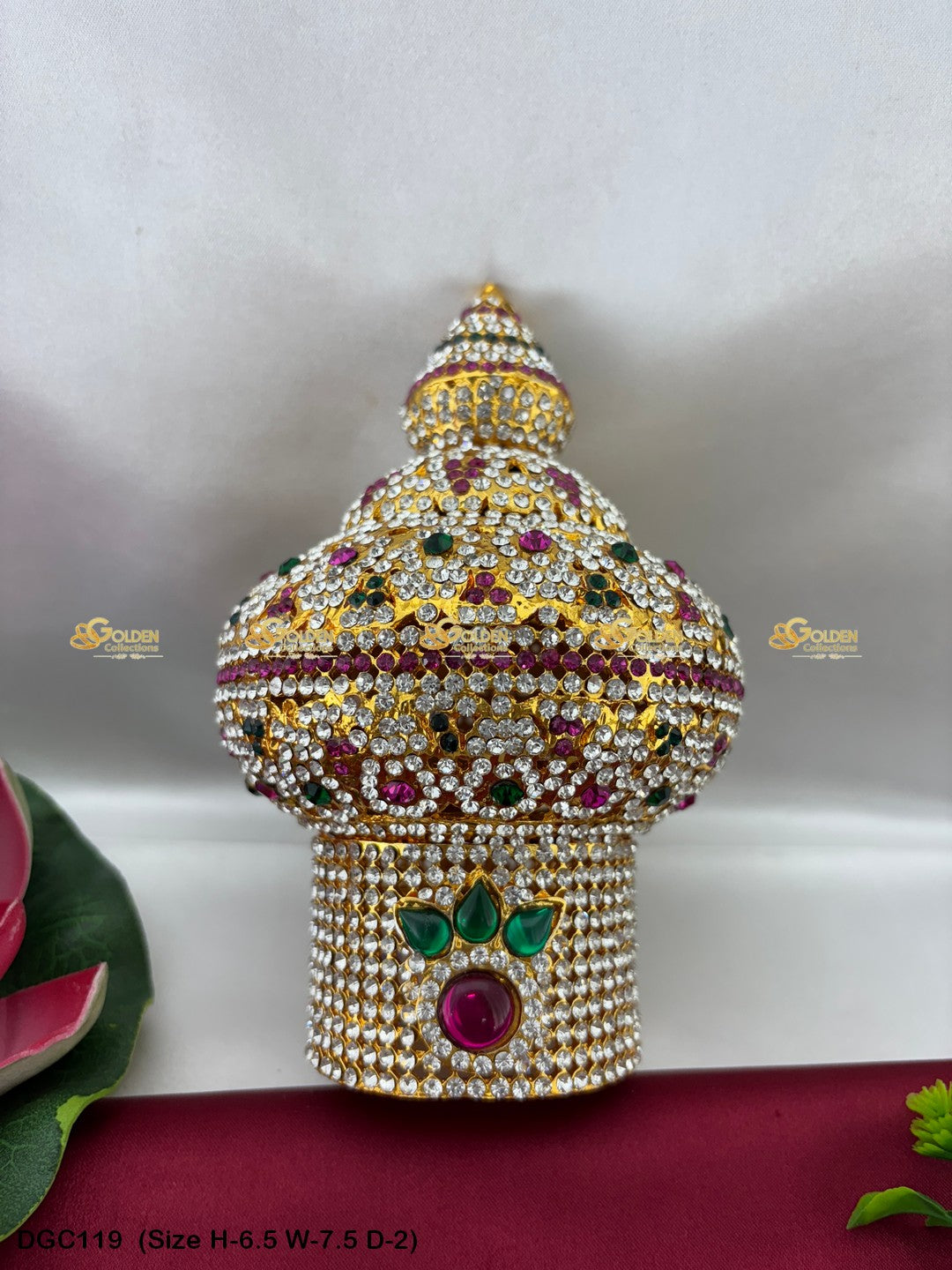 Traditional Mukut for Deity - GoldenCollections DGC-119