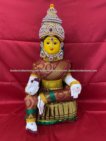 Traditional Varalakshmi Vratham Doll with Jewellery