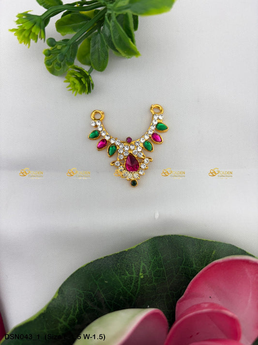 Ammavaru Short Necklace Goldencollections Size: 1.5 X 1.5, Color: Multi, Style: 1 Step Image 1