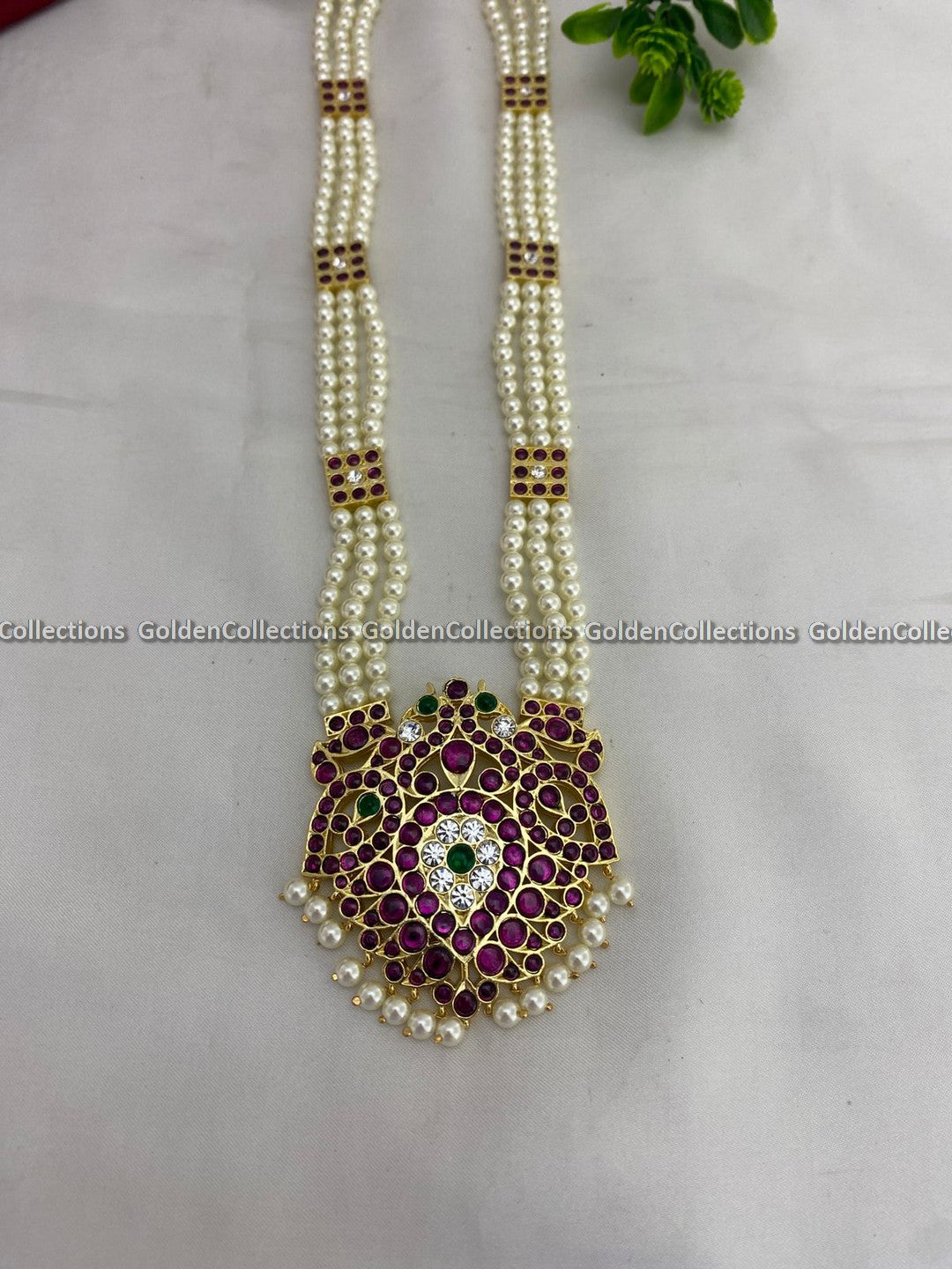 Antique Temple Jewellery Set For Marriage Long Necklaces For Women BBN-031-2