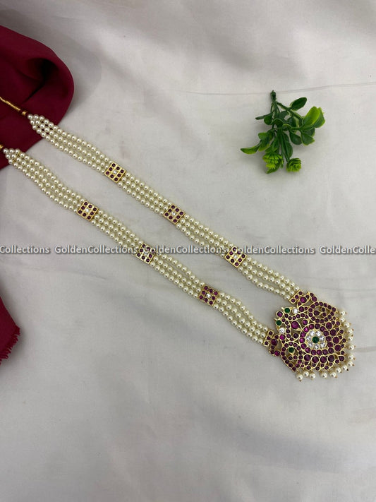 Antique Temple Jewellery Set For Marriage Long Necklaces For Women BBN-031